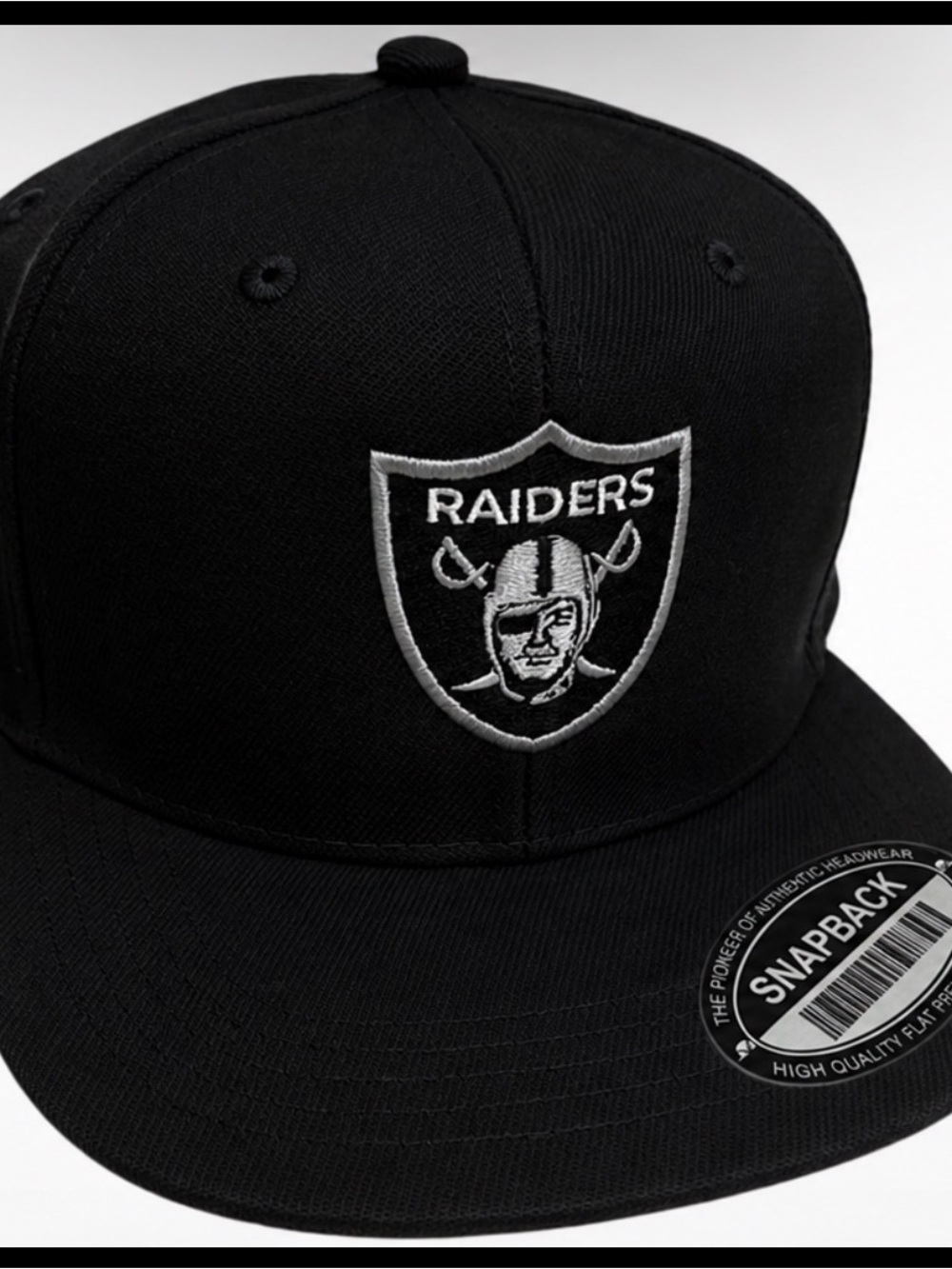 Raiders Black Snapback Hat - Raiders hat Raiders cap